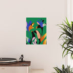 groovy floral abstract Poster Gallery Image 2