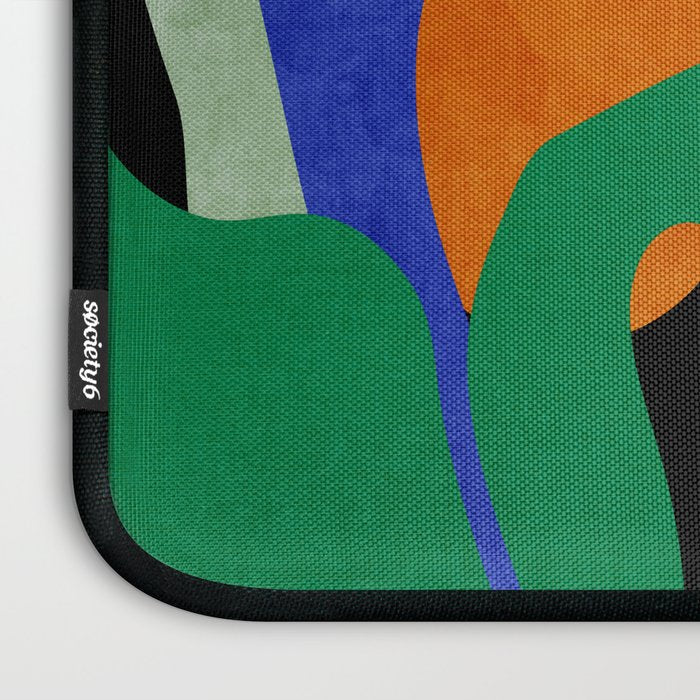 groovy floral abstract Laptop Sleeve Gallery Image 3