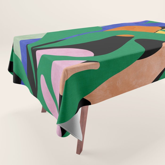groovy floral abstract Tablecloth Gallery Image 1