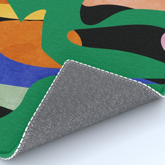groovy floral abstract Rug Gallery Image 4