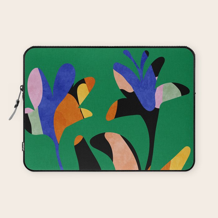 groovy floral abstract Laptop Sleeve Gallery Image 1