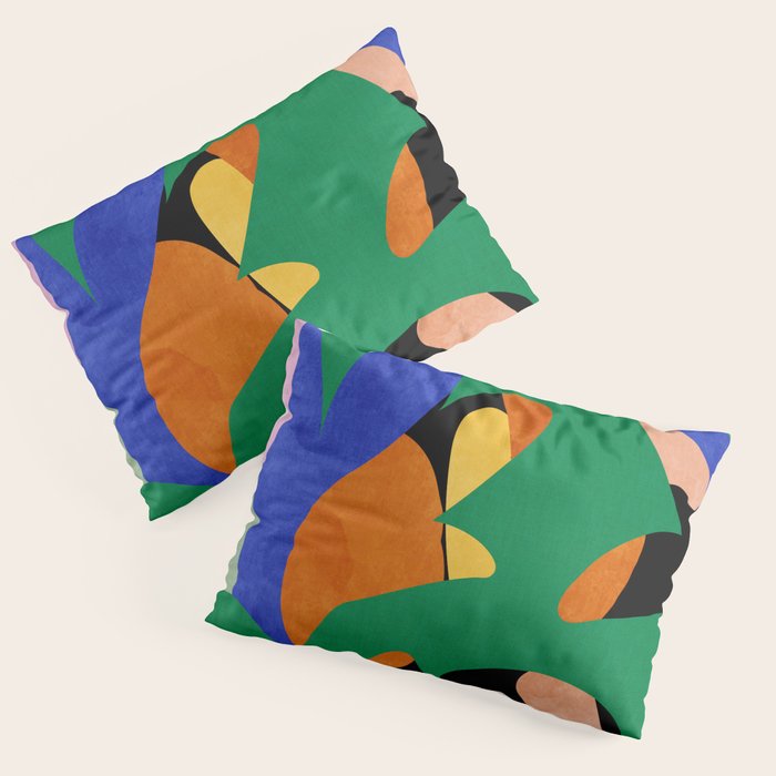 groovy floral abstract Pillow Sham Gallery Image 3