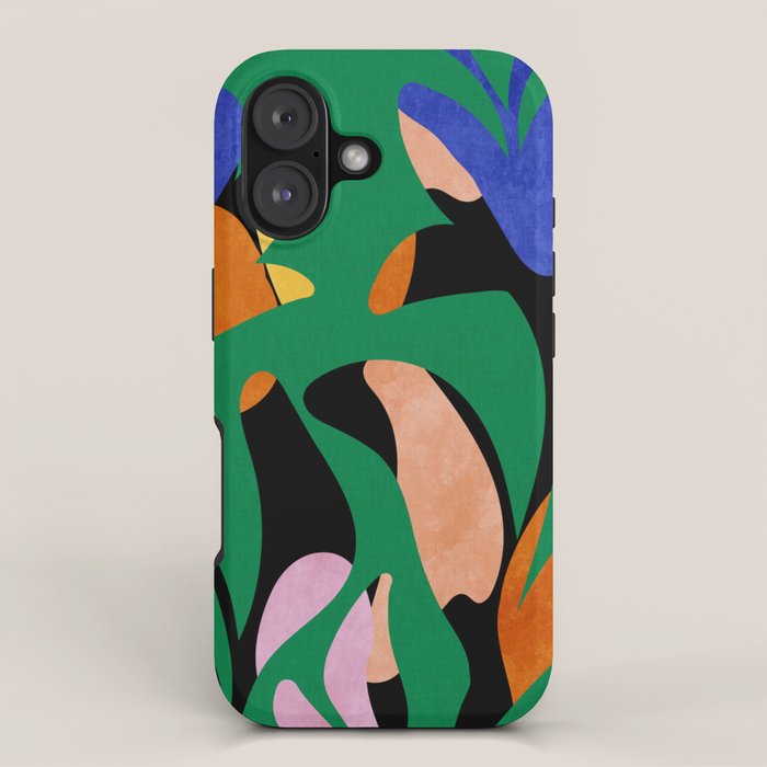 groovy floral abstract iPhone Case Gallery Image 1