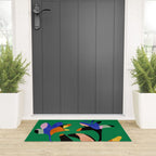 groovy floral abstract Welcome Mat Gallery Image 3
