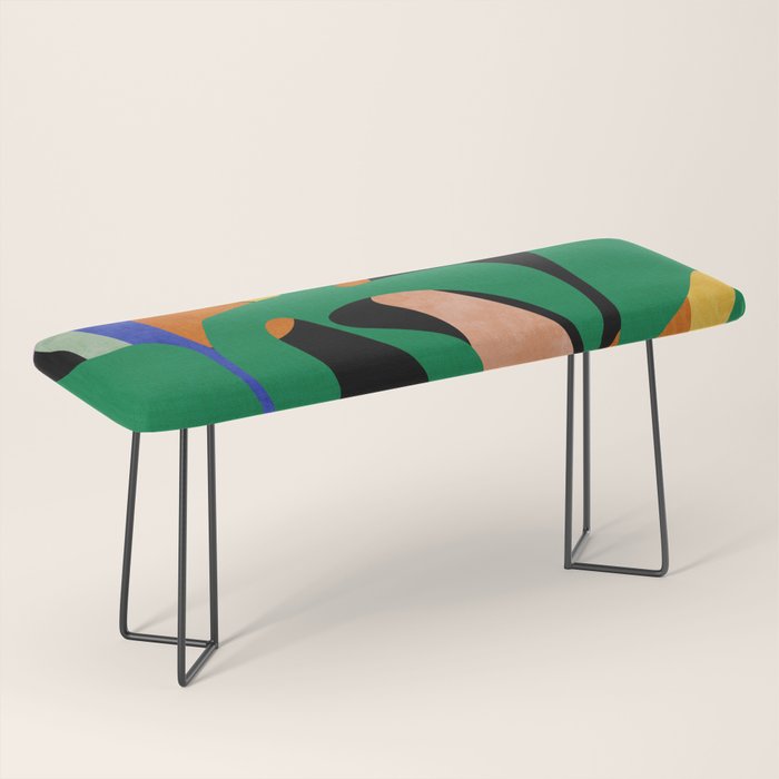 groovy floral abstract Bench Gallery Image 1
