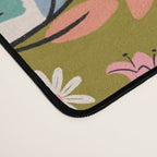 Bunny In The Garden - Ocre pattern  Desk Mat Gallery Image 4