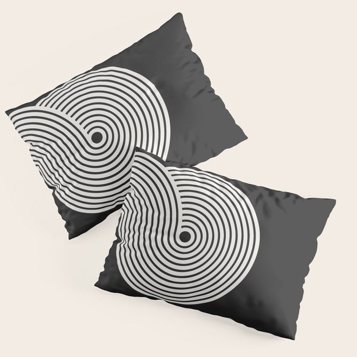 Candy Joyride: Black & White Edition Pillow Sham Gallery Image 1