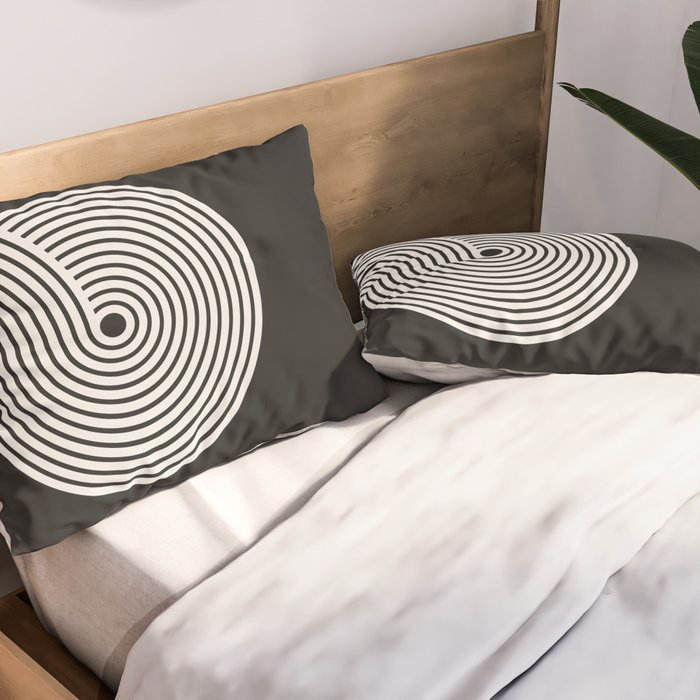 Candy Joyride: Black & White Edition Pillow Sham Gallery Image 2