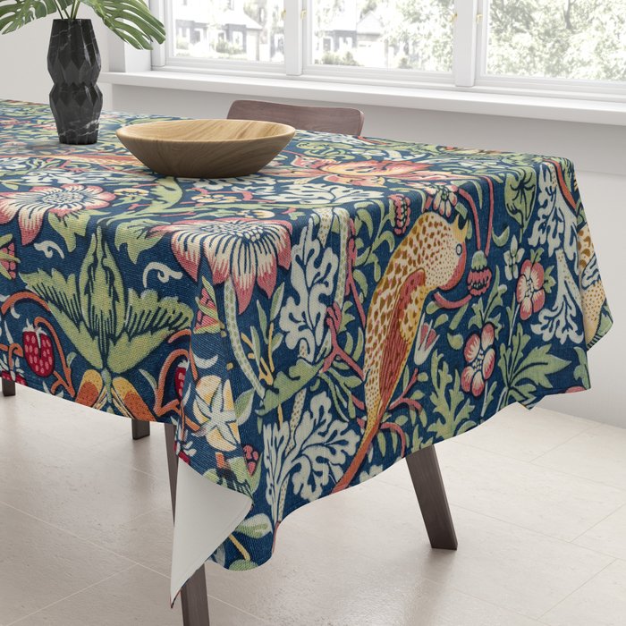 Strawberry Thief by William Morris  Tablecloth Gallery Image 3
