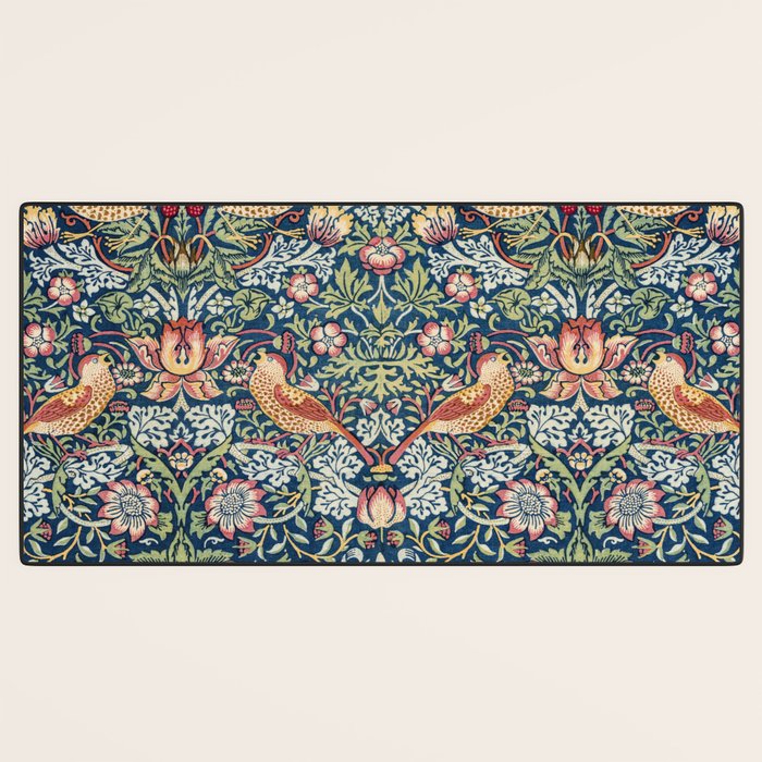 Strawberry Thief by William Morris  Desk Mat Gallery Image 3