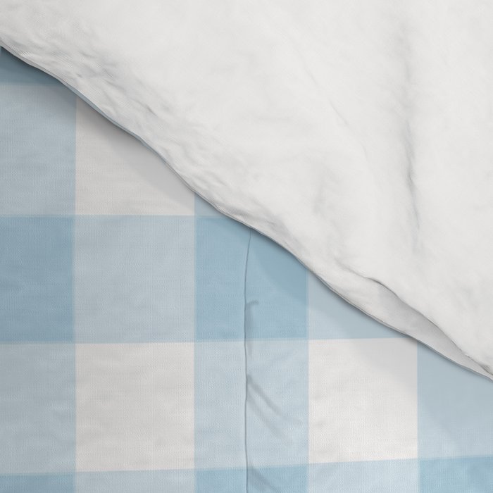 Gingham Light Blue - White Comforter Gallery Image 4