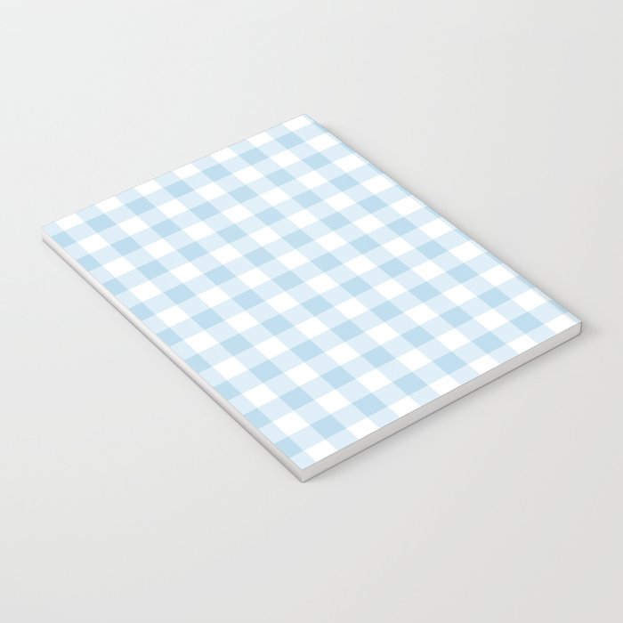 Gingham Light Blue - White Notebook Gallery Image 3