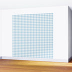 Gingham Light Blue - White Wall Mural Gallery Image 2