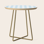 Gingham Light Blue - White Side Table Gallery Image 1