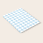 Gingham Light Blue - White Notebook Gallery Image 2