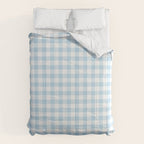 Gingham Light Blue - White Comforter Gallery Image 6