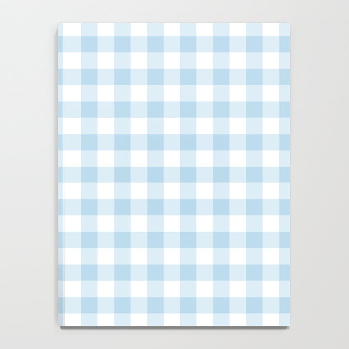 Gingham Light Blue - White Notebook Gallery Image 4