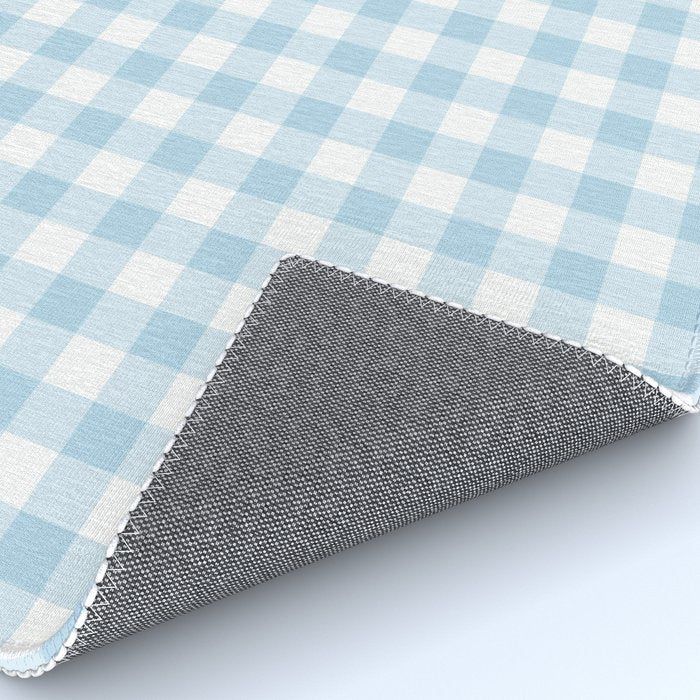Gingham Light Blue - White Rug Gallery Image 4