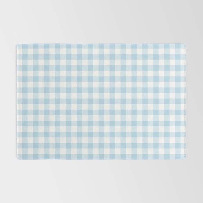 Gingham Light Blue - White Rug Gallery Image 2