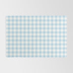 Gingham Light Blue - White Rug Gallery Image 2