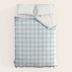 Gingham Light Blue - White Duvet Cover Gallery Image 6