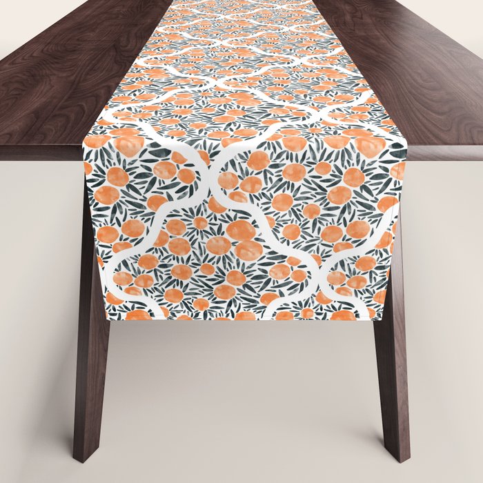 Tangerine Lattice Dreams Table Runner Gallery Image 1