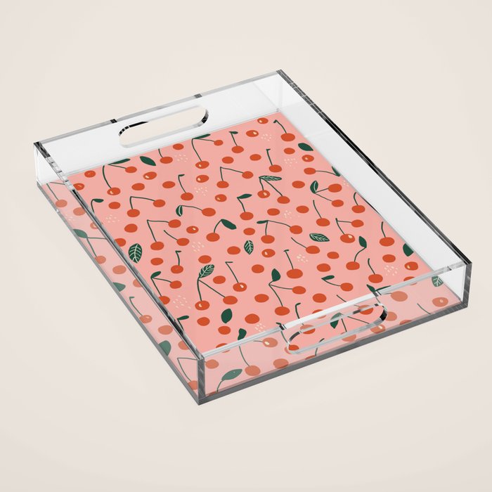 Cherries Acrylic Tray Gallery Image 1