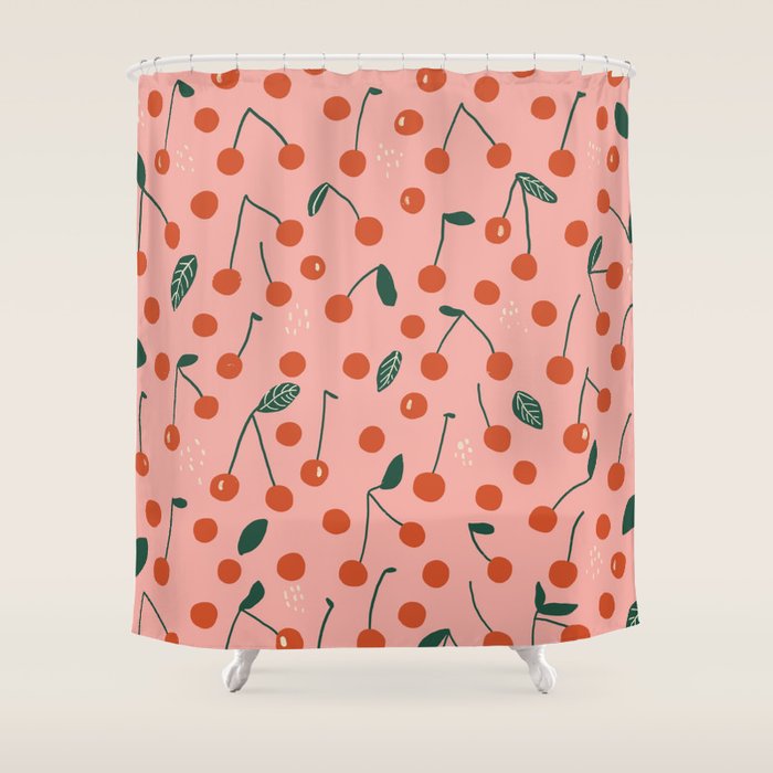 Cherries Shower Curtain Gallery Image 1