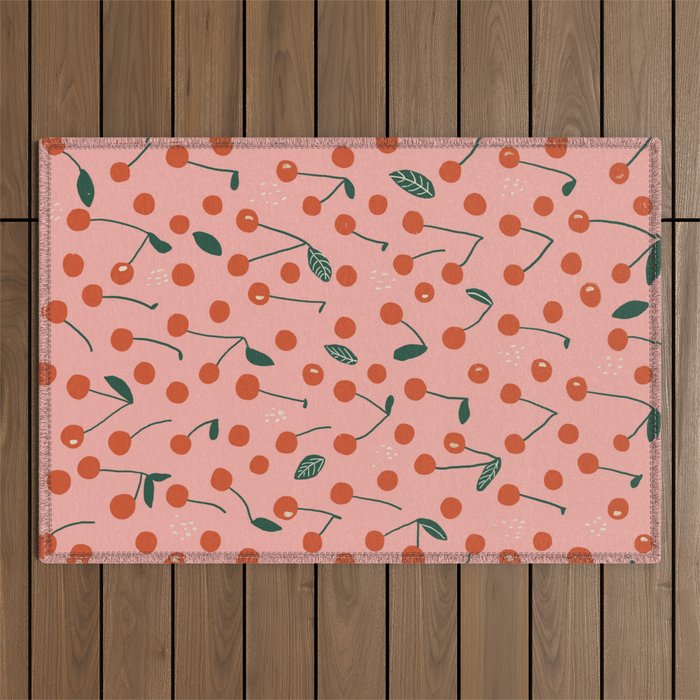 Cherries Outdoor Rug Gallery Image 1