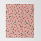 Cherries Throw Blanket Gallery Image 2