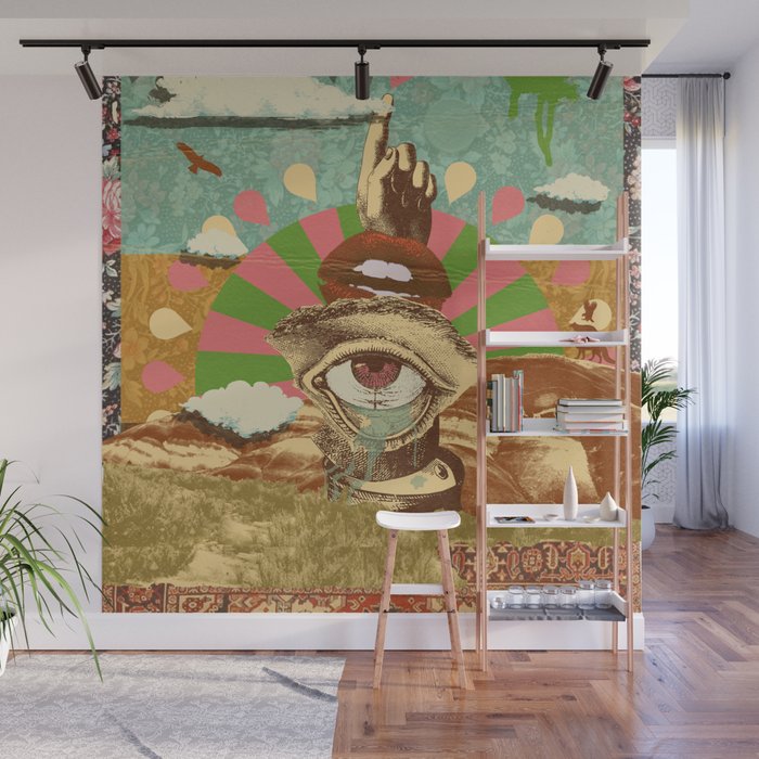 AFTERNOON PSYCHEDELIA Wall Mural Gallery Image 1