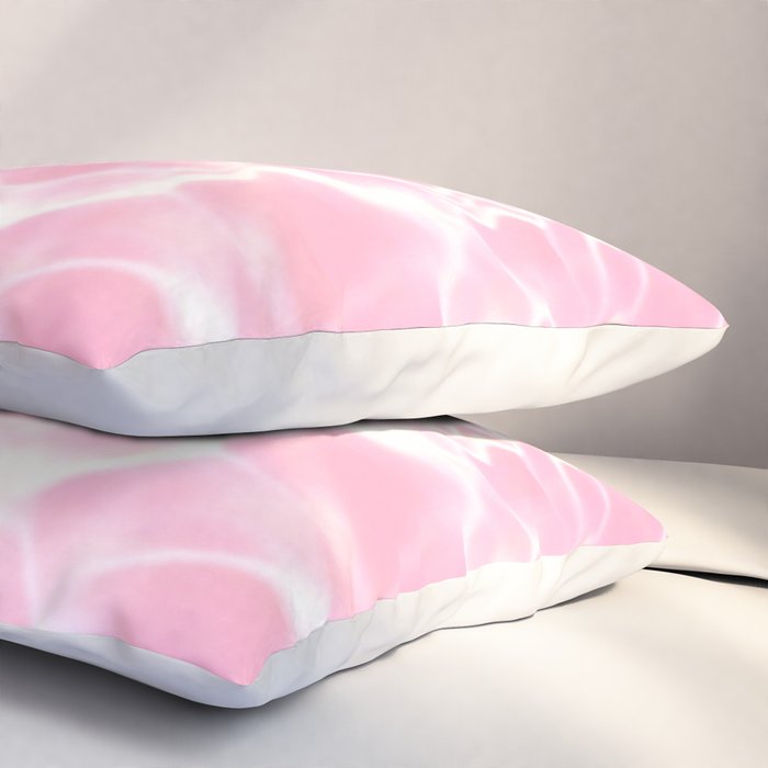 Pastel Pink Pool Aesthetic  Pillow Sham Gallery Image 3