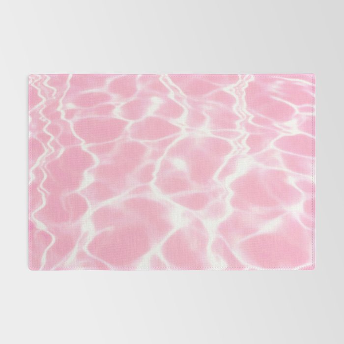 Pastel Pink Pool Aesthetic  Rug Gallery Image 2