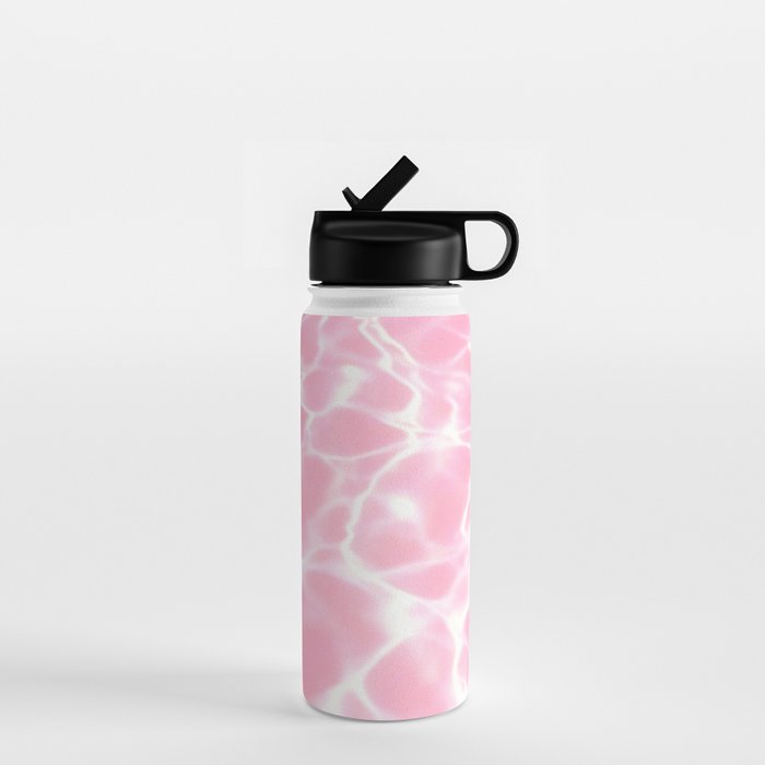 Pastel Pink Pool Aesthetic  Water Bottle Gallery Image 1