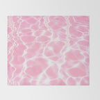 Pastel Pink Pool Aesthetic  Throw Blanket Gallery Image 2