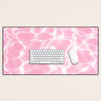 Pastel Pink Pool Aesthetic  Desk Mat Gallery Image 1