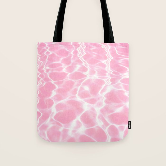 Pastel Pink Pool Aesthetic  Tote Bag Gallery Image 1