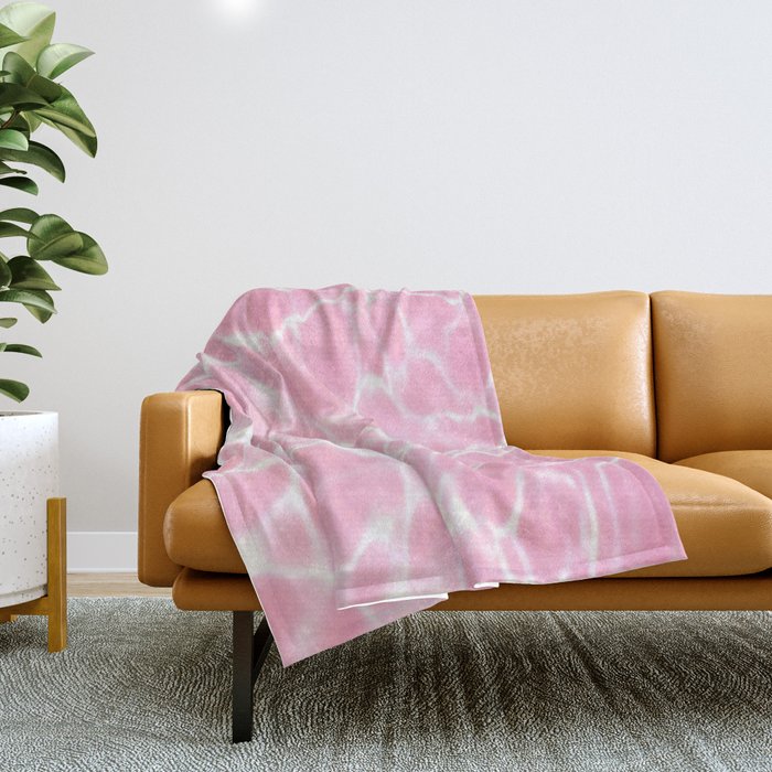 Pastel Pink Pool Aesthetic  Throw Blanket Gallery Image 1