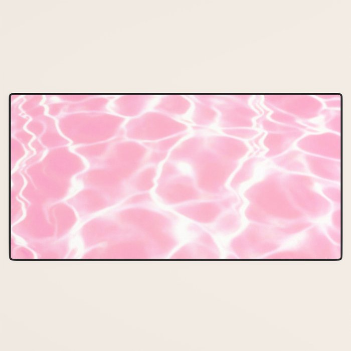 Pastel Pink Pool Aesthetic  Desk Mat Gallery Image 3
