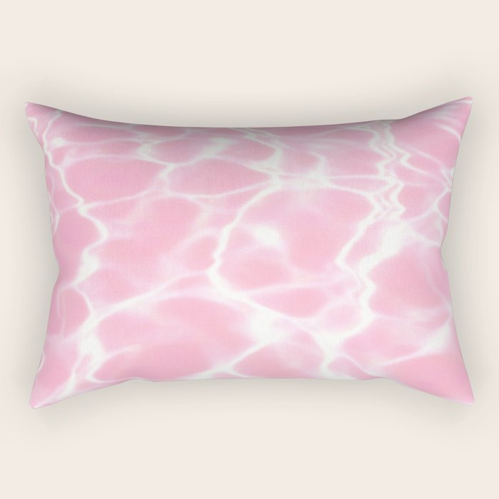Pastel Pink Pool Aesthetic  Rectangular Pillow Gallery Image 2