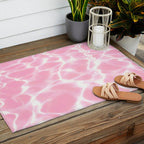Pastel Pink Pool Aesthetic  Outdoor Rug Gallery Image 2