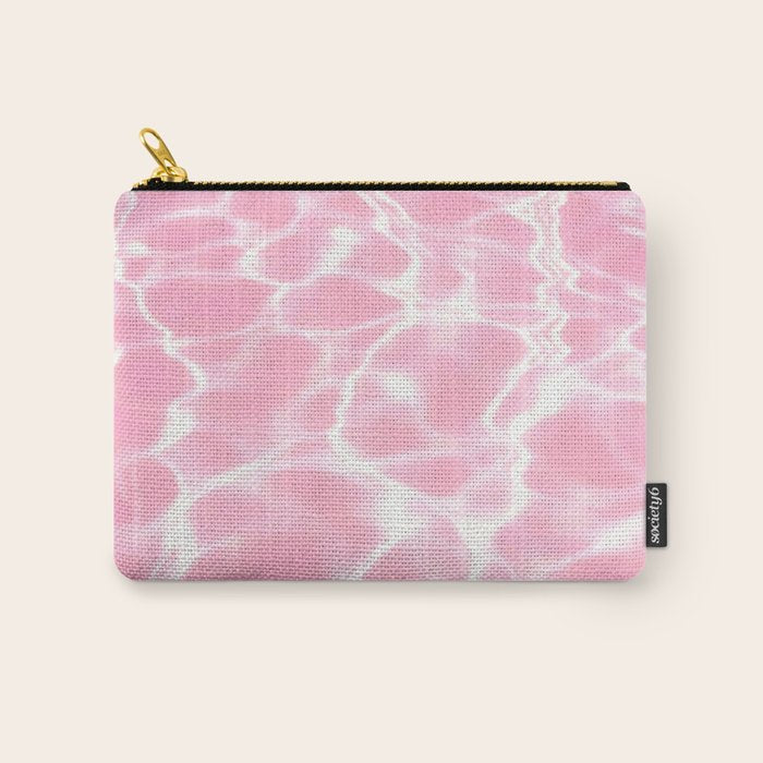 Pastel Pink Pool Aesthetic  Carry All Pouch Gallery Image 1