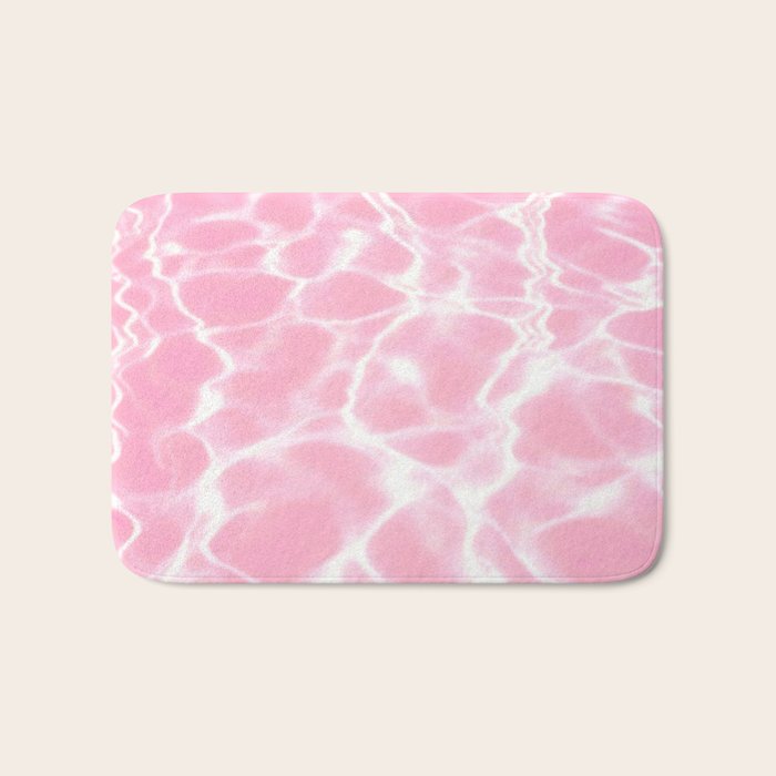 Pastel Pink Pool Aesthetic  Bath Mat Gallery Image 1