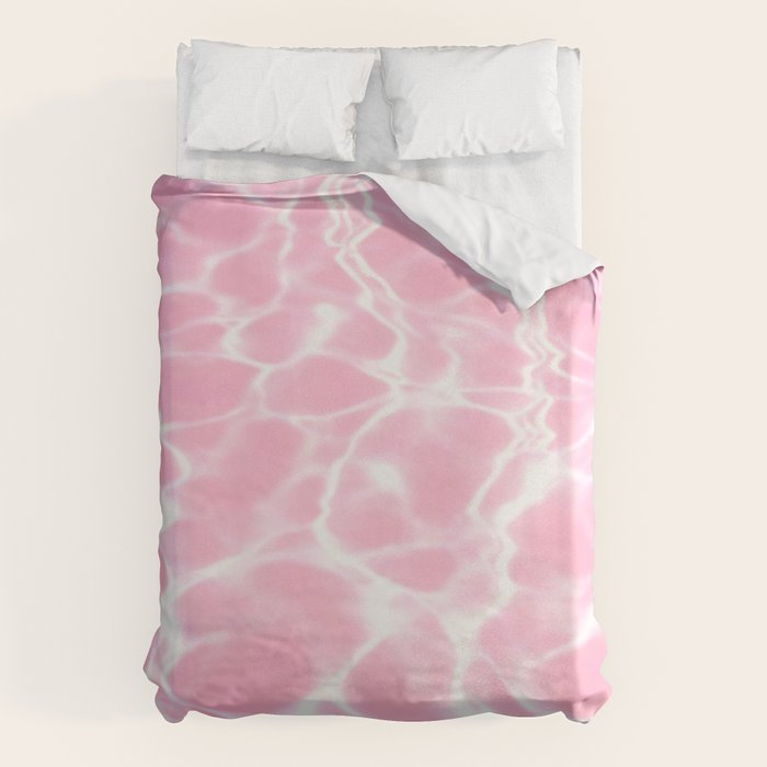 Pastel Pink Pool Aesthetic  Duvet Cover Gallery Image 1