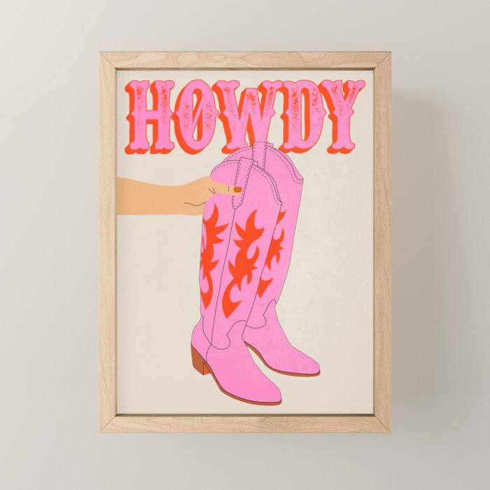 Howdy Mini Art Print Gallery Image 1