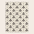 Classic Monochrome Leaf Motif Poster Gallery Image 4