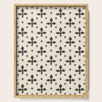 Classic Monochrome Leaf Motif Serving Tray Gallery Image 1