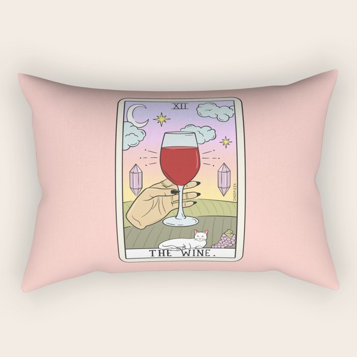WINE READING (LIGHT) Rectangular Pillow Gallery Image 1