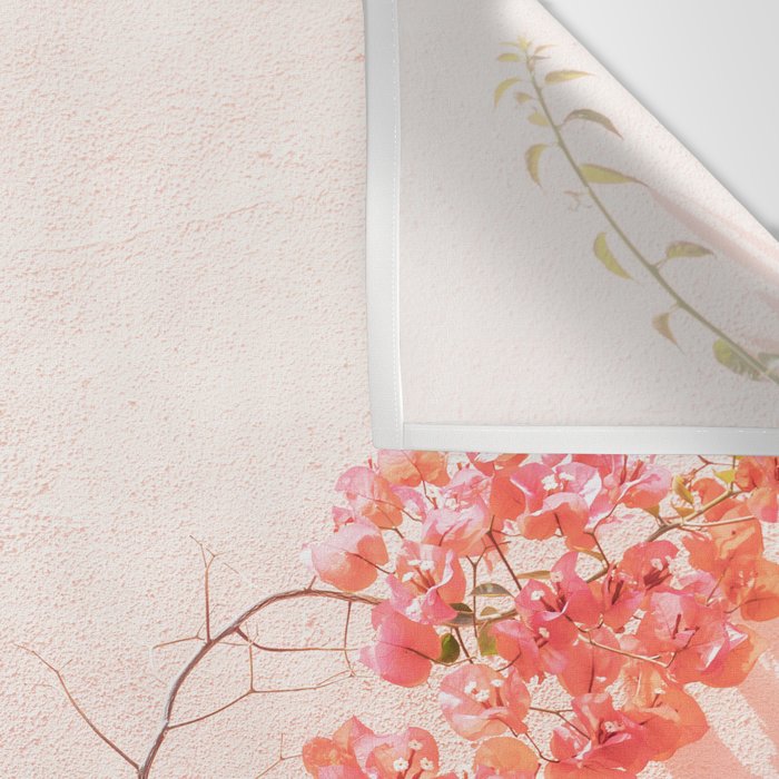 Bougainvillea Flowers in Color | Pink Wall in Cascais Art Print | Floral Travel Photography in Portugal Wall Tapestry Gallery Image 3