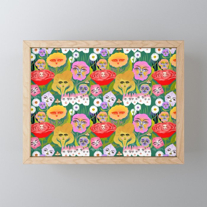 flower garden Mini Art Print Gallery Image 1